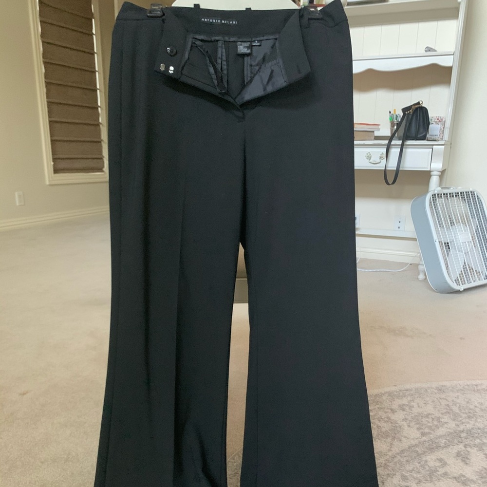 Antonio Melanie Black Work Trousers